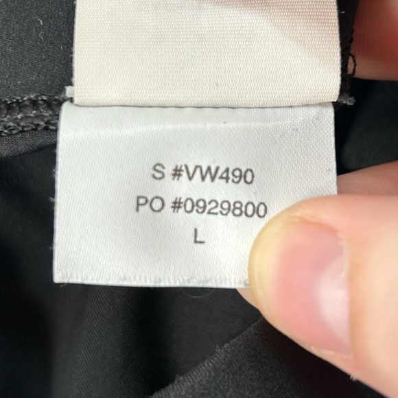 Vuori Daily Pocket Leggings Women's Large Black High Rise Drawstring Stretch - Picture 4 of 5